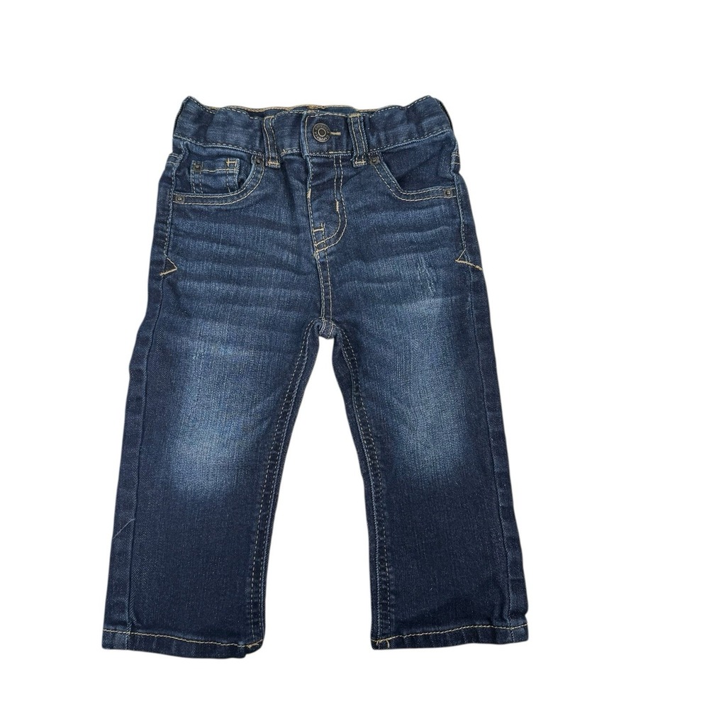 Cat And Jack Straight Jeans Adjustable Waist Baby Size 18 Mos 617